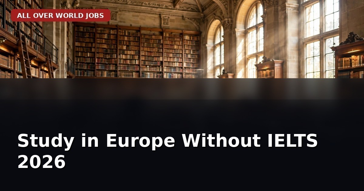 Study in Europe Without IELTS in 2026: Best Countries and Alternatives
